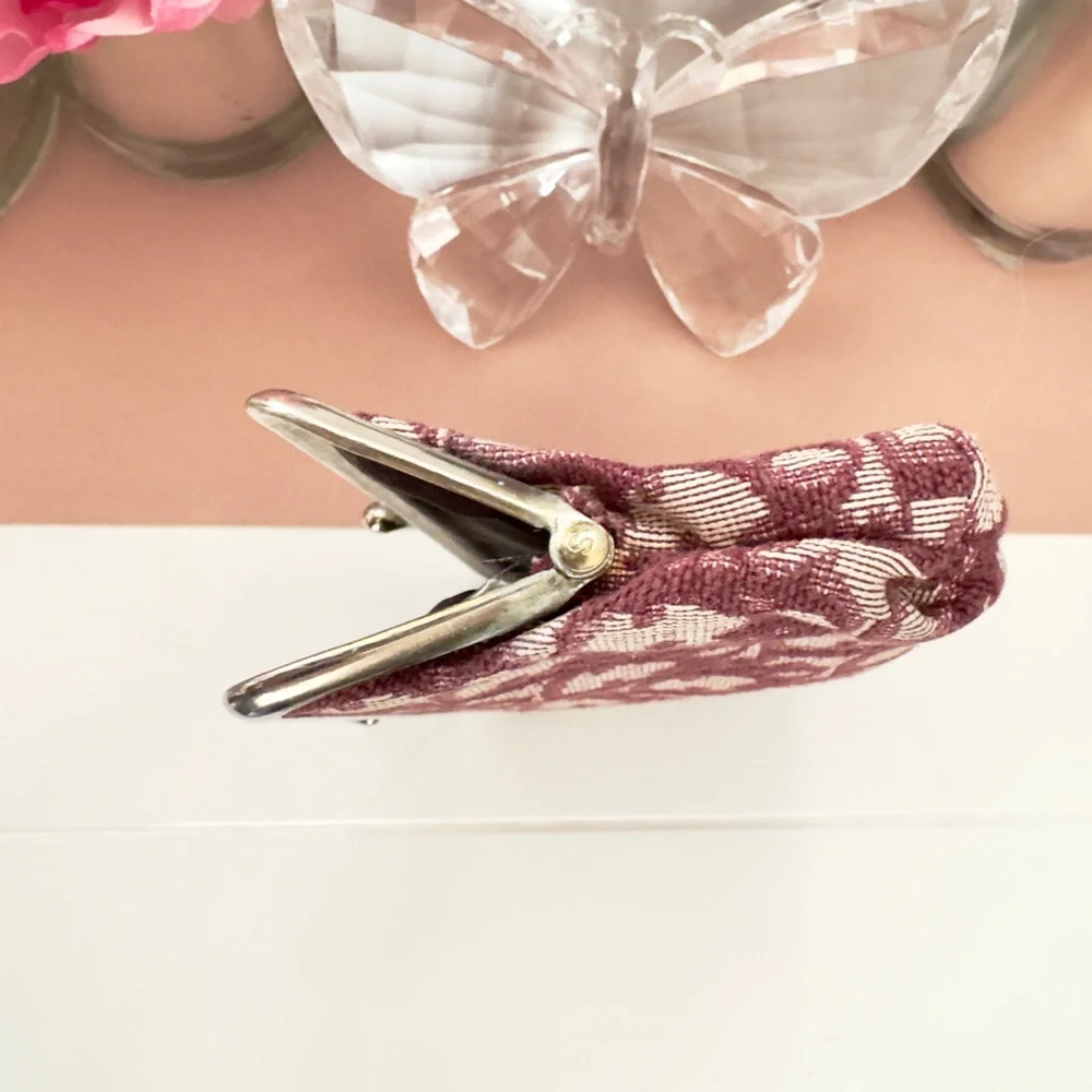 Dior Trotter Kisslock Coin Purse Wallet